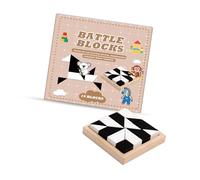 Cryfokt Dual Color Battle Blocks, Unique Shape Combinations (Puzzle*1)