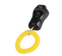 Cryfokt Durable Dog Clicker Training Tool with Adjustable Volume for Basic Obedience Training for Dogs and Other Pets Scratch-Proof Material (Black)