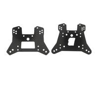 Cryfokt Durable Rugged RC Shock Tower Replacement for Traxxas Sledge, Carbon Fiber Front Shock Tower Set for TRA9539, Easy to Use, 2 X Carbon Fiber Included