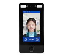 Cryfokt Dynamic Facial Recognition Fingerprint Password ID Card Access Control with Infrared Live Recognition and Export Report for Business Offices and Corporates