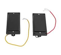 Cryfokt Electric Guitar Metal Double Coil Bridge and Neck Pickup, Less Interference for Rich Tone, Fits for Rhythm Players, Black