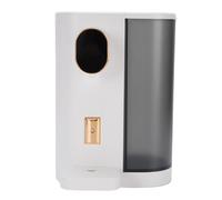 Cryfokt Electric Mouthwash Dispenser 600ml 4 Levels LED Screen Magnetic Cups Smart Mouthwash Dispenser for Bathroom