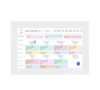 Cryfokt Electronic Calendar WiFi Planner10.1in Touch Screen, 1920x1080P, Supports APP, USB C Wall Mount Desktop Installation for Household Schedules, Meal Plans, Family Events (UK Plug)