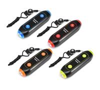 Cryfokt Electronic Whistle 4pcs Adjustable Loud 3 Sounds for Dog Training Coaches PE Teachers Sports Events ABS Material (Orange+Red+Blue+Green Yellow)