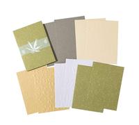 Cryfokt Embossed Scrapbook Paper 10 Sheets, Soft Textured Craft Paper