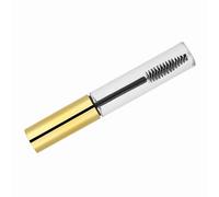 Cryfokt Empty Mascara Container Eco-Friendly 10ml Eyelash Wand Bottle for Charming Eye Makeup Artists (10ml bright gold cap)