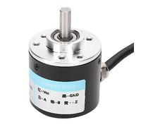 Cryfokt Encoder Small Lightweight Solid Shaft ABZ 3-Phase Motion Controls Component for Office Automation and Engineering Fields Aluminum + Plastic (1000Z)