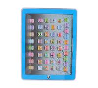 Cryfokt English Learning Tablet for Kids, Smart Baby Toddler Educational Toy Teach Letters Words Numbers, Portable Study Machine for Early Childhood Development, Made of ABS Material (Blue)