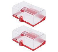 Cryfokt Enhanced Safety Emergency Stop Button Switch Cover Lockout Strong Transparent Push Button Cover Protector 2Pcs for Wall Switch Socket Locking Device