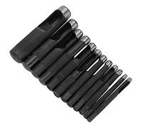 Cryfokt Ergonomic Leather Punch From the Craft Collection. Precise Punching Hand Tool for hobbyists. 15 Hole Punch (12 pieces (3-19mm))