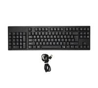 Cryfokt Ergonomic Left Handed Keyboard, 109 Keys USB Wired Business Keyboard with 2 USB HUBs and Scissor Key Design, for XP 7 8 10, Home Office Accounting Designers Engineers
