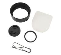 Cryfokt ES 65B 43mm Camera Lens Hood with UV HD Filter Lens Cap for