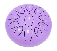 Cryfokt Ethereal Steel Tongue Drum 11 Tones Chakra Rain Drum, Interactive Musical Experience for Outdoor (Violet)