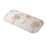 Cryfokt Exquisite Embroidery Tea Set Mat Decorative for Tabletop, Washable Zen Style Tea Ceremony Mat for Table, Premium Woven Cotton Placemat for Any Occasion (Apricot)