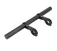 Cryfokt Extension of the Bike Handlebars, Aluminum Alloy Secure Black Easy Installation Grodbar Extender with High Performance for Mountain Bikes