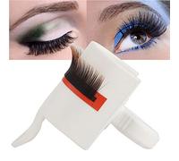 Cryfokt Eyelash Extension Glue Ring Cup for Fast Grafting Eyelashes - Mini U-shaped Pallet Holder, Durable Plastic, White, 01# or 02# (Ordinary U-shaped cup)