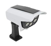 Cryfokt Fake Security Solar Light High Brightness Dummy Camera with Motion Activation for Outdoor Use ABS 2 Units