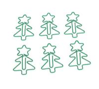 Cryfokt Fancy Paperclips Durable Metal Multi Purpose for Home School Office 100Pcs Cute Christmas Tree Style Clips for Students Designers