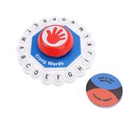 Cryfokt Fast Paced Family Board Game, Rotating Wheel Word Challenge with 24 Letters and Multiple Themed Cards for Vocabulary Building, Kids Adults Party Team Building