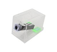 Cryfokt Feeding Cricket Keeper Pen with Ventilated Lid, Easy-Clean Reptile Care Kit for Observing Cricket Life (Small 26x5cm)