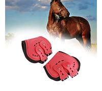 Cryfokt Fetlock Horse Boots Lightweight Breathable Wearproof for Optimal Performance Red 2 Units (Medium)