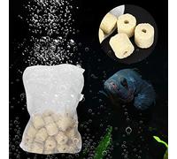Cryfokt Fish Tank Ring Stable Effective Filtration for Aquarium Purified Water Sea Material: CeramicColor for Filter Bucket Wall Mount Filter Recommended for Water, Sea