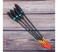 Cryfokt Fishing Bobber Set, 4PCS Balsa Wood Floaters with High Buoyancy for Angling Equipment, Adjustable Depth Indicator for All Fishing Situations