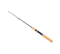 Cryfokt Fishing Rod Sturdy Durable Retractable Smooth Guide for Winter Ice Fishing Glass Fiber Mini Pole for Enthusiasts