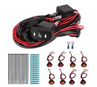 Cryfokt Fit for UTV Turn Signal Rocker Switch Kit Easy Installation, Pre-Assembled Accessories for ATV Street Legal Operation (Vertical Green Turn Switch)