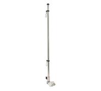 Cryfokt Flag Pole with Base, 560mm Stainless Steel Rail Mount Pole Base Flag Pole Set Boat Flag Holder Flag Pole Holder for House, Garden, Yard, RVs, Fishing Boat and Truck