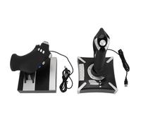 Cryfokt Flight Stick Controller with Vibration Simulated Throttle Rudder for Flying Enthusiasts ABS
