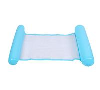 Cryfokt Floating Water Hammock, Sealing Easy Setup Pool Inflatable Chair, Swimming Pool Float with Foldable Lightweight PVC Design for Beach Lake Use (Sky Blue)