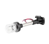 Cryfokt Foldable LED Navigation Light Bright with 360° Illumination for Marine Boat RV Durable Plastic White 2 Units