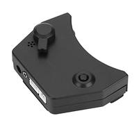 Cryfokt Folk Guitar Soundhole Preamp Durable Acoustic Pickup with Bridge Transducer Mic for Live Performance Black
