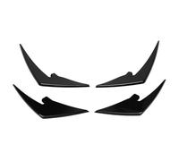 Cryfokt Front Bumper Splitter Fins Lightweight Canards Spoiler for M3 M4 G80 G81 G82 G83, Enhanced Aerodynamics for Car Enthusiasts (Glossy Black)