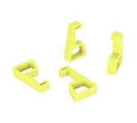 Cryfokt Game Console Cooling Leg Stand, Game Console Cooling Legs Easy to Install 4 Pieces for 3D Printed Accessories (Yellow)