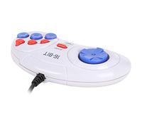 Cryfokt Game Controller Mini Handheld 16Bit Ergonomic Gamepad White with Function for On-The-Go Gaming