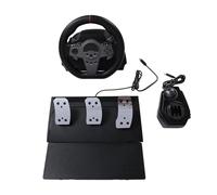 Cryfokt Gaming Steering Wheel with Pedal Dynamic LED Display for PC and 270 Degree Racing Experience High-Precision Control