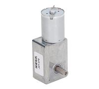 Cryfokt Gear Motor 12mm Dual Output Shaft Self Locking Reversible Gear Motor with Fixing Base for Various Applications, Sturdy Zinc Alloy Cover (18RPM)