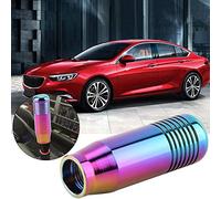 Cryfokt Gear Shift Knob Durable Metal Universal Manual Shifter Head for with 3 Plastic Adapters for Easy Installation (Roseate)