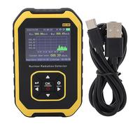 Cryfokt Geiger Counter, Real Time Monitoring Digital Radioactive Detection Meter with LCD Display, Sound Flash Vibration Alarm, for Marble Tile X Ray CT Food Metal Industrial Radiation