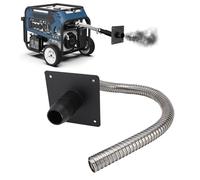 Cryfokt Generator Exhaust Extension Kit, Stainless Steel Noise Reduction Insulated Through Wall Mounting Plate Safely Vent Exhaust, with Universal Adapters for Most Generators