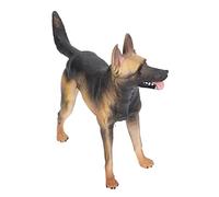 Cryfokt German Shepherd Lifelike Dog Model Toy Improve Curiosity for Kids over 3 Years Old for Collection, Office Decoration