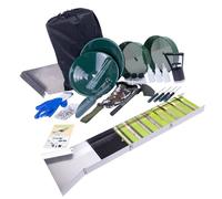 Cryfokt Gold Sluice Equipment, High Efficiency Folding 50in 127cm Gold Planning Kit for Rivers Streams