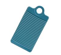 Cryfokt Green Mini Washboard with Wavy Stripe Bottom, Non-Slip Versatile Hand Washing Tool for Upper Laundry Room, 1Pc