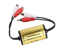 Cryfokt Ground Loop Noise Isolator, High Performance Audio Amplifier Filter for Car Stereo Noise, Anti-interference, Copper Material