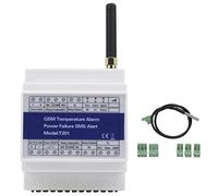 Cryfokt GSM Temperature Alarm, DC 9V to 24V / 1A Remote Monitoring Power Failure Alert with SMS Call Notification for Temperature Control Automation System