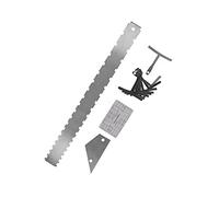 Cryfokt Guitar Chord Ruler, Guitar Measuring Tool Set Professional Durable Silver for Measuring Tools for String (Silver)