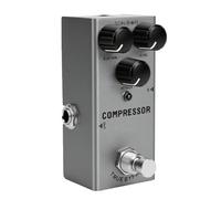 Cryfokt Guitar Compressor Pedal 3 Knobs Dual Mode True Bypass Dynamic Compressor Effect for Electric Guitar, Smooth Pedal for Lead Rhythm Clean Overdriven Sounds