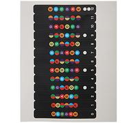 Cryfokt Guitar Scale Sticker Colorful Fingerboard Decal for 6-String Guitar Tab Decals, Music for Acoustic Electric Players